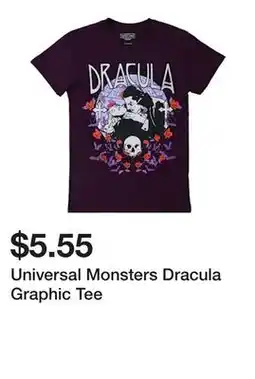 Five Below Universal Monsters Dracula Graphic Tee offer