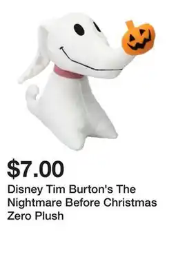 Five Below Disney Tim Burton's The Nightmare Before Christmas Zero Plush offer