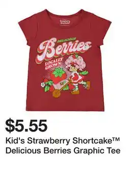 Five Below Kid's Strawberry Shortcake Delicious Berries Graphic Tee offer