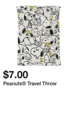 Five Below Peanuts Travel Throw offer