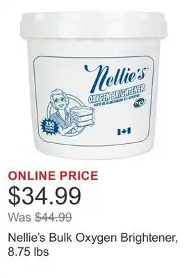 Costco Nellie's Bulk Oxygen Brightener, 8.75 lbs offer