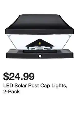 Harbor Freight Tools LED Solar Post Cap Lights, 2-Pack offer