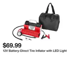 Harbor Freight Tools 12V Battery-Direct Tire Inflator with LED Light offer