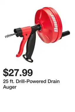 Harbor Freight Tools 25 ft. Drill-Powered Drain Auger offer
