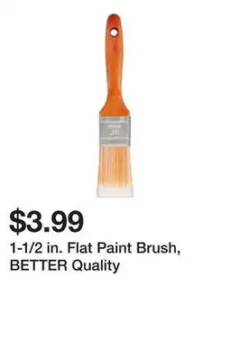 Harbor Freight Tools 1-1/2 in. Flat Paint Brush, BETTER Quality offer