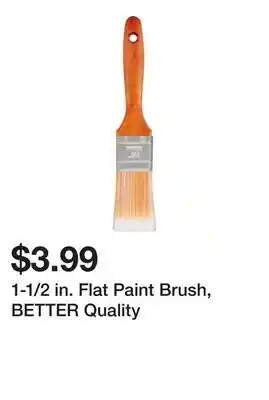 Harbor Freight Tools 1-1/2 in. Flat Paint Brush, BETTER Quality offer