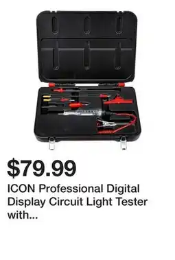 Harbor Freight Tools ICON Professional Digital Display Circuit Light Tester with Interchangeable Shanks offer
