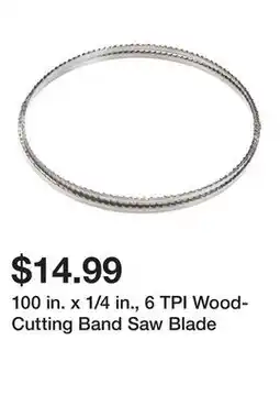 Harbor Freight Tools 100 in. x 1/4 in., 6 TPI Wood-Cutting Band Saw Blade offer