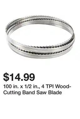 Harbor Freight Tools 100 in. x 1/2 in., 4 TPI Wood-Cutting Band Saw Blade offer