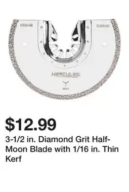 Harbor Freight Tools 3-1/2 in. Diamond Grit Half-Moon Blade with 1/16 in. Thin Kerf offer