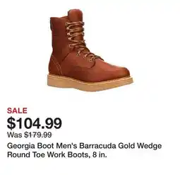 Tractor Supply Company Georgia Boot Men's Barracuda Gold Wedge Round Toe Work Boots, 8 in offer