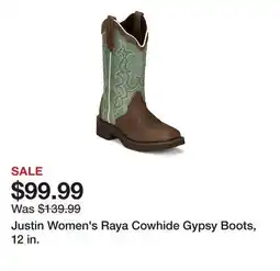 Tractor Supply Company Justin Women's Raya Cowhide Gypsy Boots, 12 in offer