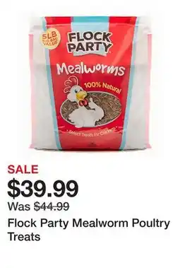 Tractor Supply Company Flock Party Mealworm Poultry Treats offer