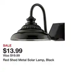Tractor Supply Company Red Shed Metal Solar Lamp, Black offer