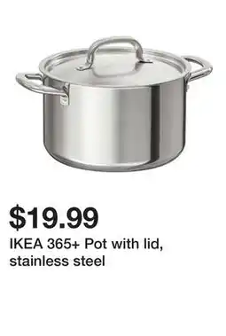 Ikea IKEA 365+ Pot with lid, stainless steel offer