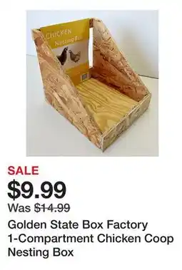 Tractor Supply Company Golden State Box Factory 1-Compartment Chicken Coop Nesting Box offer