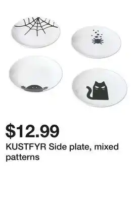 Ikea KUSTFYR Side plate, mixed patterns offer