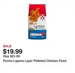 Tractor Supply Company Purina Layena Layer Pelleted Chicken Feed offer