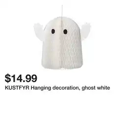 Ikea KUSTFYR Hanging decoration, ghost white offer
