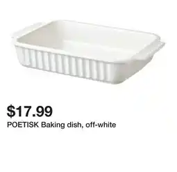 Ikea POETISK Baking dish, off-white offer