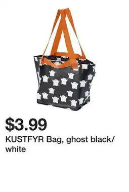 Ikea KUSTFYR Bag, ghost black/white offer