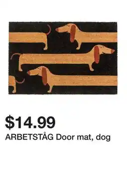 Ikea ARBETSTÅG Door mat, dog offer
