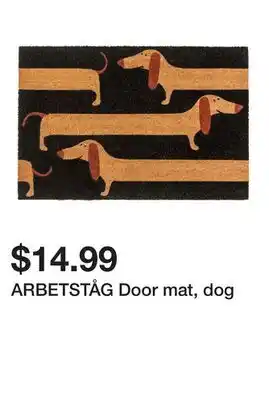 Ikea ARBETSTÅG Door mat, dog offer