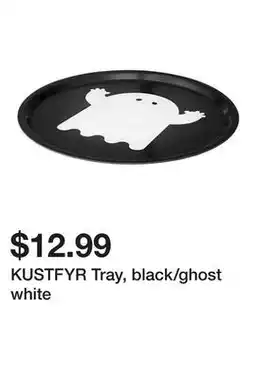 Ikea KUSTFYR Tray, black/ghost white offer