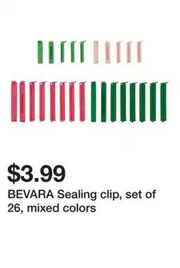 Ikea BEVARA Sealing clip, set of 26, mixed colors offer