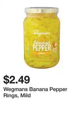 Wegmans Wegmans Banana Pepper Rings, Mild offer