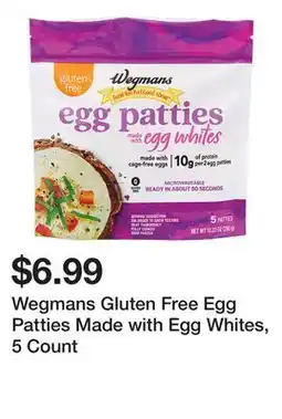 Wegmans Wegmans Gluten Free Egg Patties Made with Egg Whites, 5 Count offer