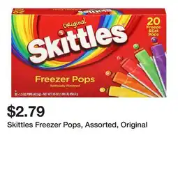 Wegmans Skittles Freezer Pops, Assorted, Original offer