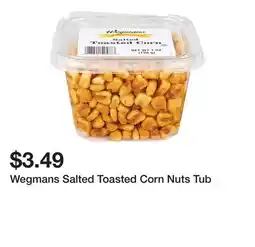 Wegmans Wegmans Salted Toasted Corn Nuts Tub offer
