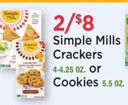 Heinen's Simple Mills Crackers 4-4.25 OZ. or Cookies 5.5 OZ offer