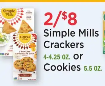 Heinen's Simple Mills Crackers 4-4.25 OZ. or Cookies 5.5 OZ offer