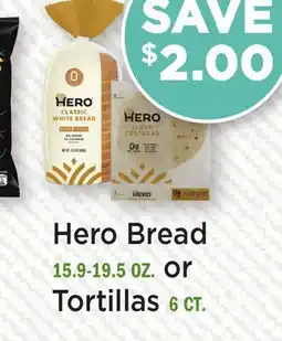 Heinen's Hero Bread 15.9-19.5 OZ. or Tortillas 6 CT offer