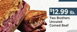 Heinen's Two Brothers Uncured Corned Beef offer
