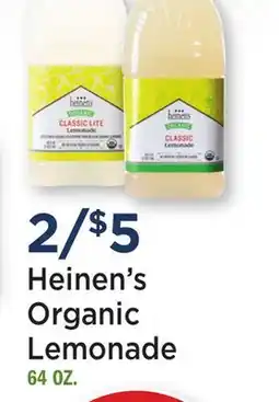 Heinen's Heinen's Organic Lemonade offer