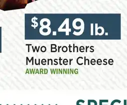 Heinen's Two Brothers Muenster Cheese offer