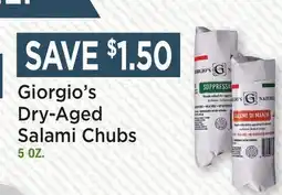 Heinen's Giorgio's Dry-Aged Salami Chubs offer