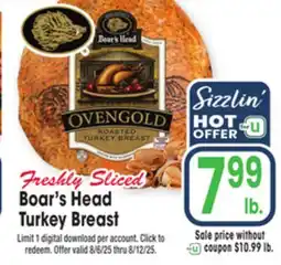 Jewel-Osco Freshly Sliced Boar's Head Turkey Breast offer