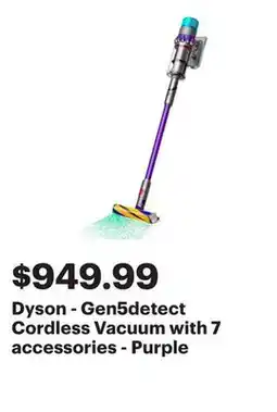 Best Buy Dyson - Gen5detect Cordless Vacuum with 7 accessories - Purple offer