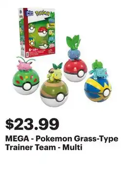 Best Buy MEGA - Pokemon Grass-Type Trainer Team - Multi offer