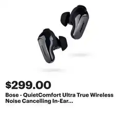 Best Buy Bose - QuietComfort Ultra True Wireless Noise Cancelling In-Ear Earbuds - Black offer