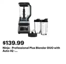 Best Buy Ninja - Professional Plus Blender DUO with Auto-IQ - Black/Stainless Steel offer