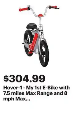 Best Buy Hover-1 - My 1st E-Bike with 7.5 miles Max Range and 8 mph Max Speed - Red offer