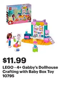 Best Buy LEGO - 4+ Gabby's Dollhouse Crafting with Baby Box Toy 10795 offer