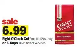 Meijer Eight O'Clock Coffee or K-cups offer