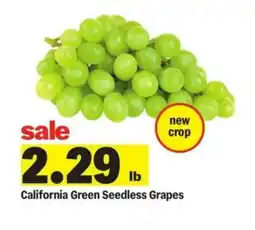 Meijer California green seedless grapes offer