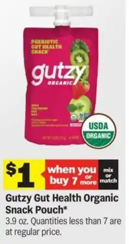 Meijer Gutzy gut health organic snack pouch offer